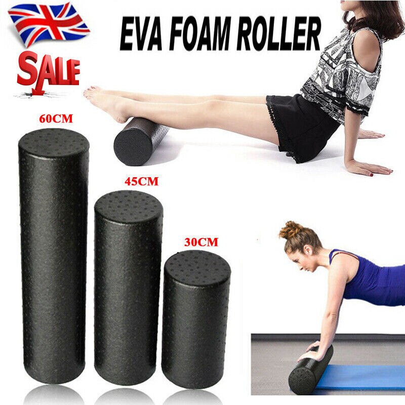 30/45/60CM High Density Foam Roller Massage GymFitness Physio Rehab Core Balance