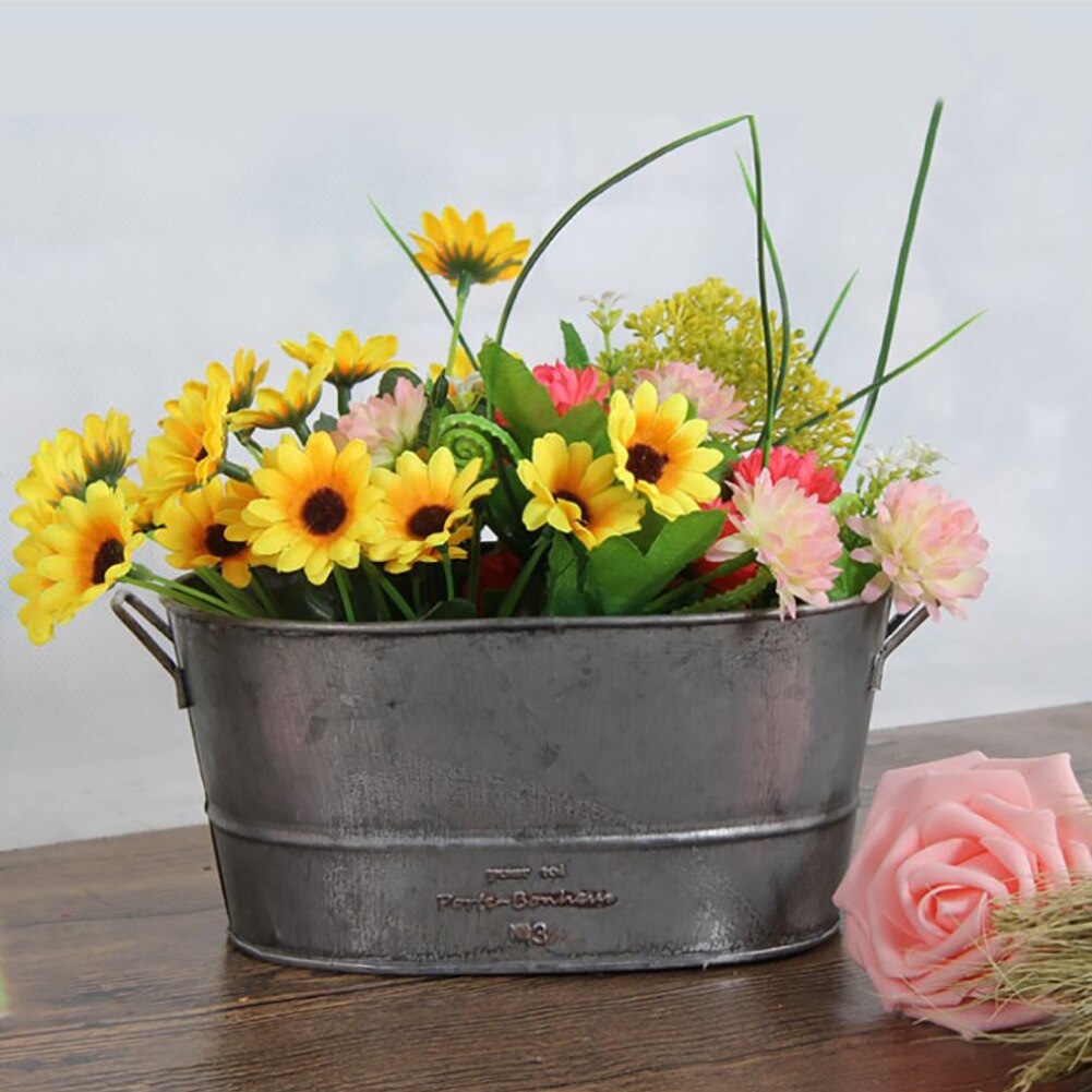 Gegalvaniseerd Ijzer Bloempot Decoratie Planter