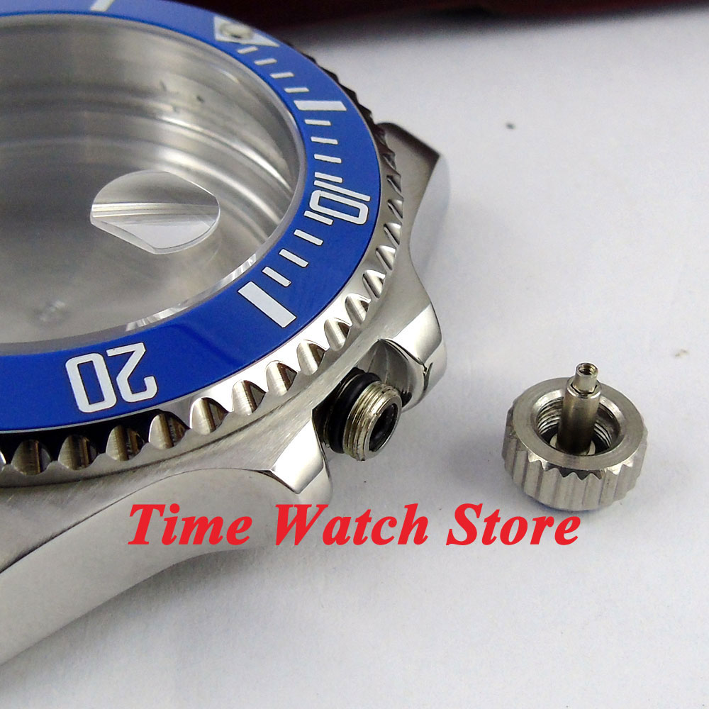 316L Rvs Horloge Crown Fit Voor 43Mm Bliger Heren Horloge Case Crown Onderdelen Onderdelen