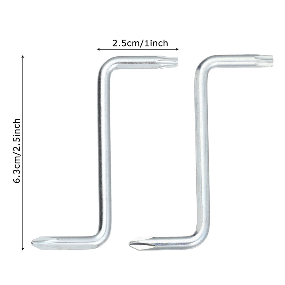 Z-Type Screwdriver L-Shaped 90-Degree Right-Angle Elbow Bend Slotted With Magnetic Short Screwdriver Car Fender Tool