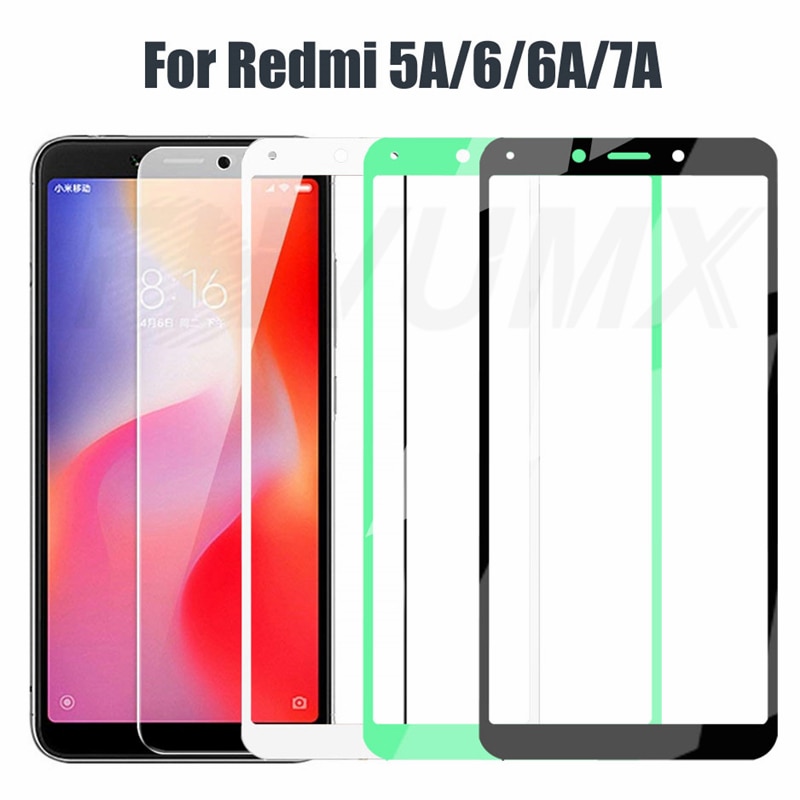 9D Volle Abdeckung Gehärtetem Glas Für Xiaomi Redmi 6 6A Anti-platzen Anzeige-schutz Auf sterben Redmi 5A 6A 7A Glas Schutz Film fallen