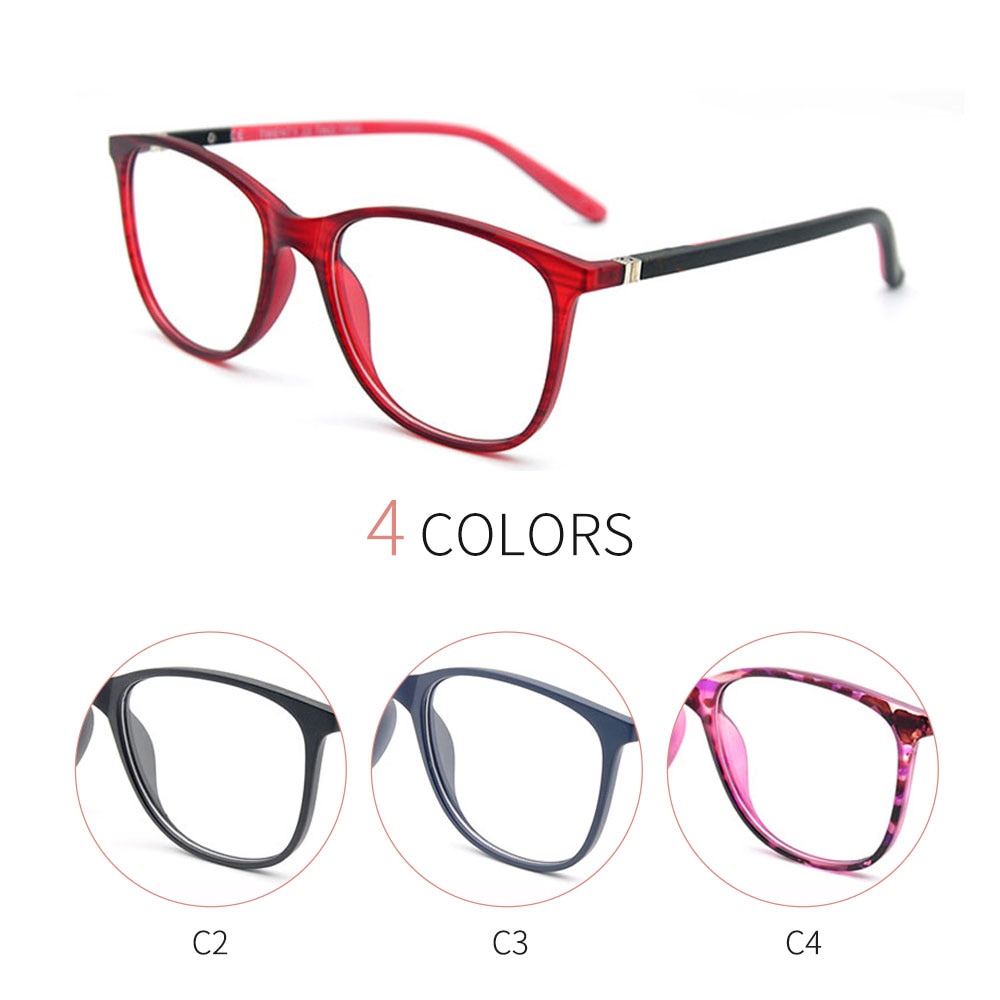 LUCIDIE Ladies Square Glasses Frames for Women TR90 Frame Optical Men Eyewear Computer Glasses