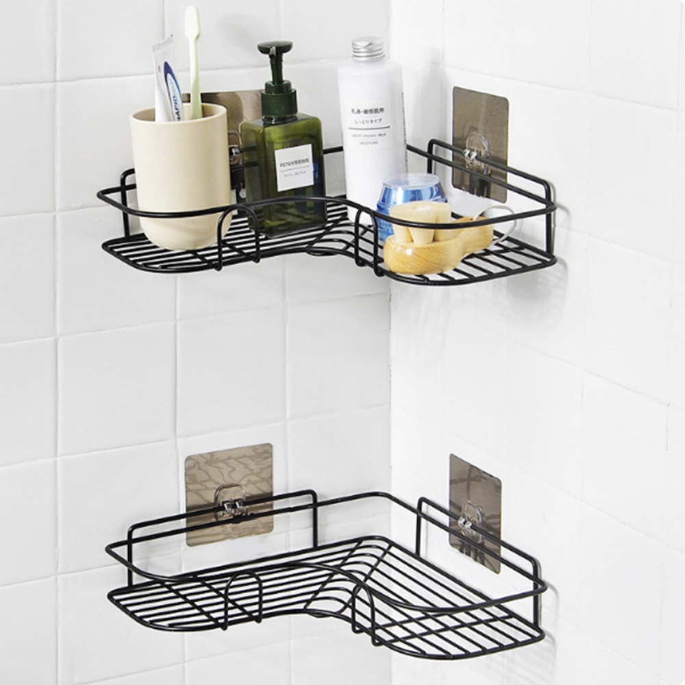 Repisa esquinera de acero inoxidable para baño, champú y ducha, estantes cosméticos, accesorios de baño, organizador de almacenamiento, soporte