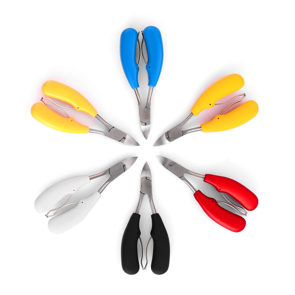 1Pc Stainless Steel Precision Toenail Clippers Cutter Nippers Trimmer for Thick Ingrown Toenails Scissors Manicure Pedicure Tool