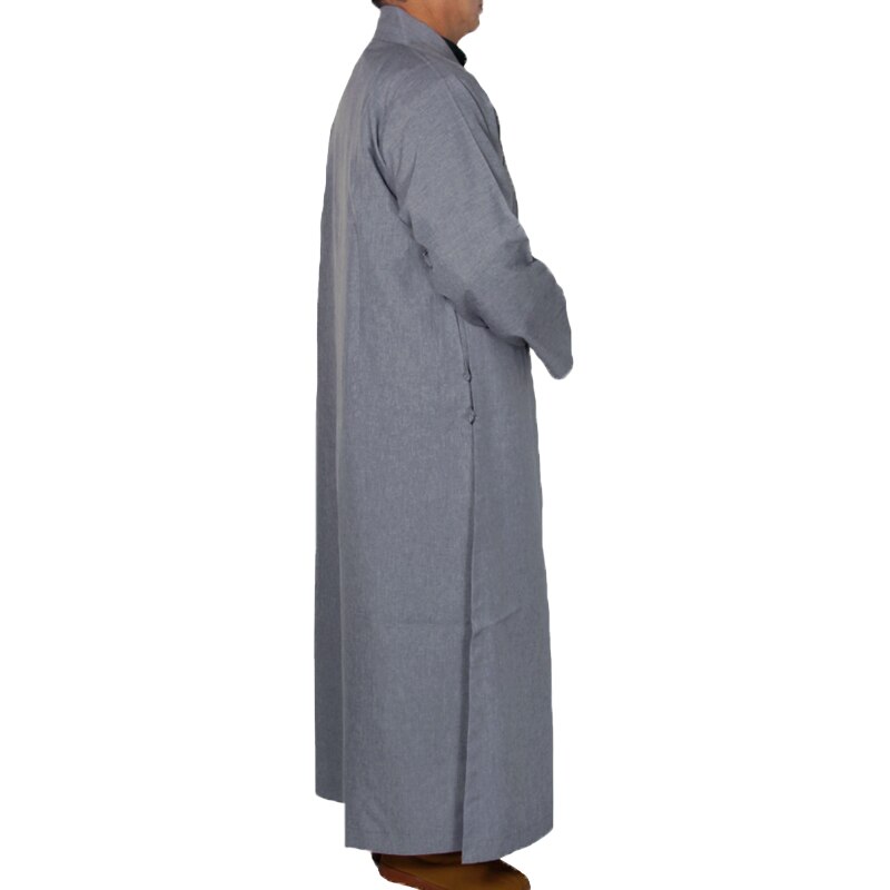 2 couleurs Shaolin Temple costume Zen bouddhiste Robe Lay moine méditation Robe bouddhisme moine vêtements ensemble formation uniforme costume