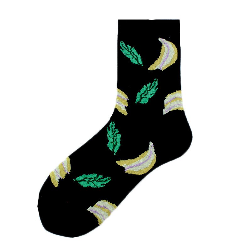 Summer Cartoon Fruit Banana Avocado Cotton Socks Women Korean Version Of Street Socks: style8