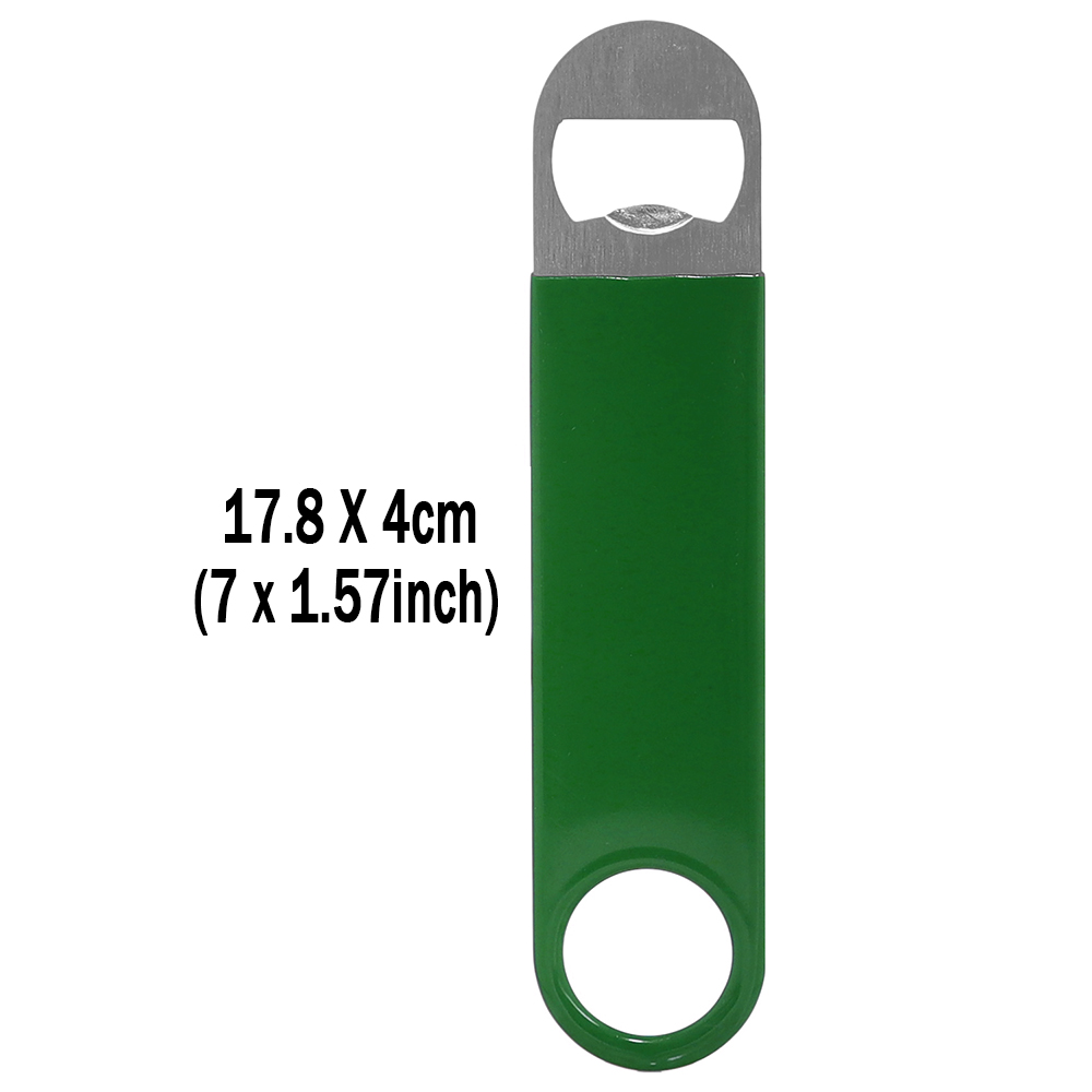 Abridor de botellas de barman, abridores de botellas de cerveza, abridores de velocidad, acero inoxidable recubierto de goma de 7 pulgadas: Rosa