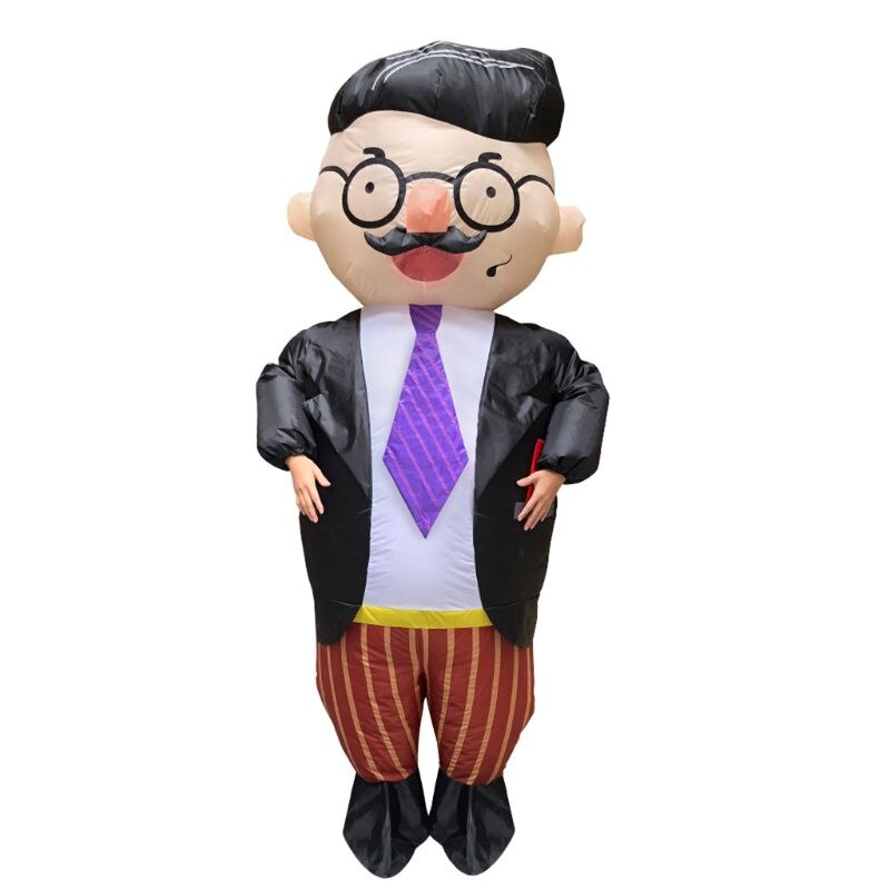 Handsome Man Inflatable Costume for Adults Funny Annual Meeting Cosplay Outfit K1MA
