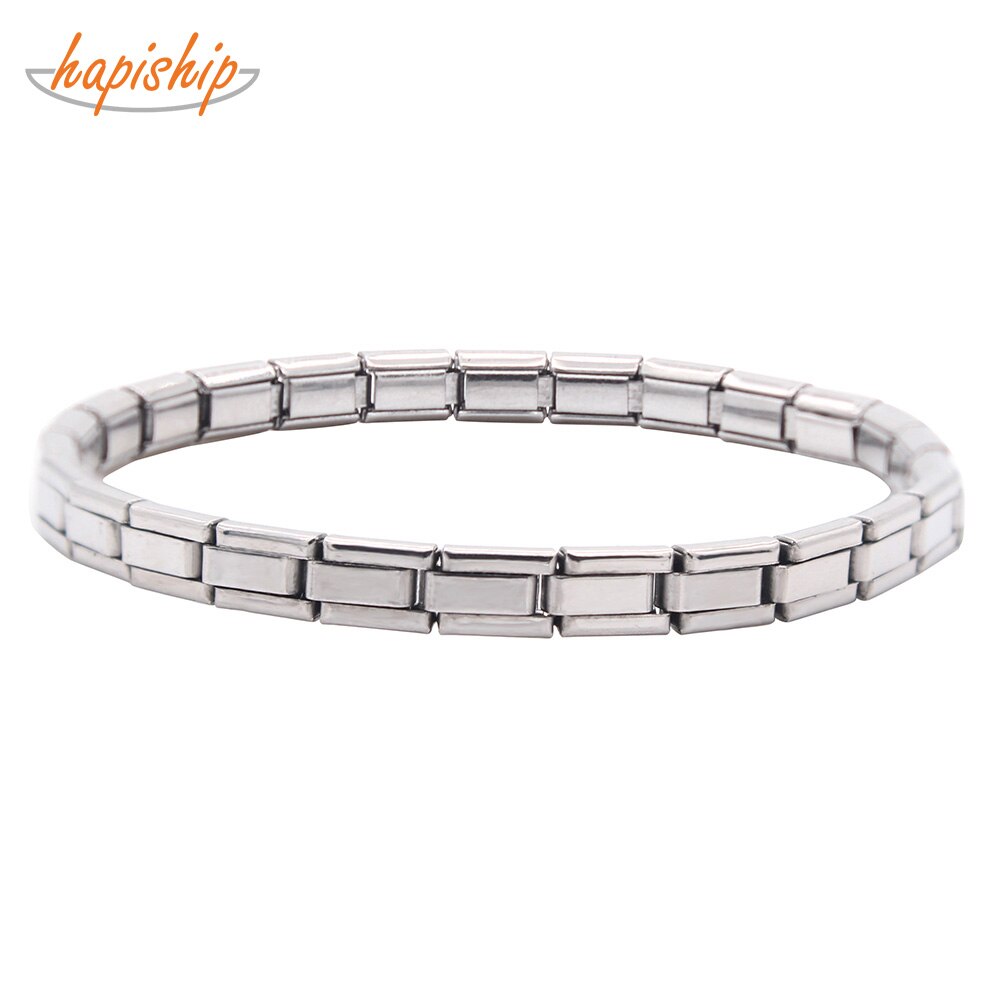 Hapiship Jewelry 5mm Width Thin Stainless Steel Bracelet Bangle For Women/Men's XK001