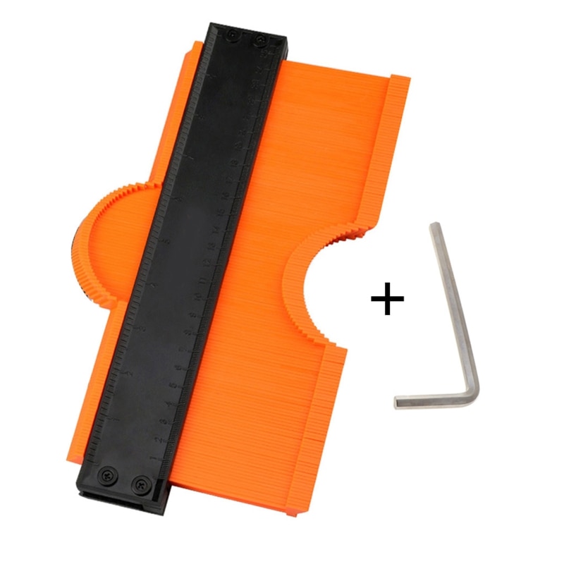 Contour Gauge Profile Tool Alloy Edge Shaping Wood Measure Ruler Laminate Tiles Measuring Gauge
