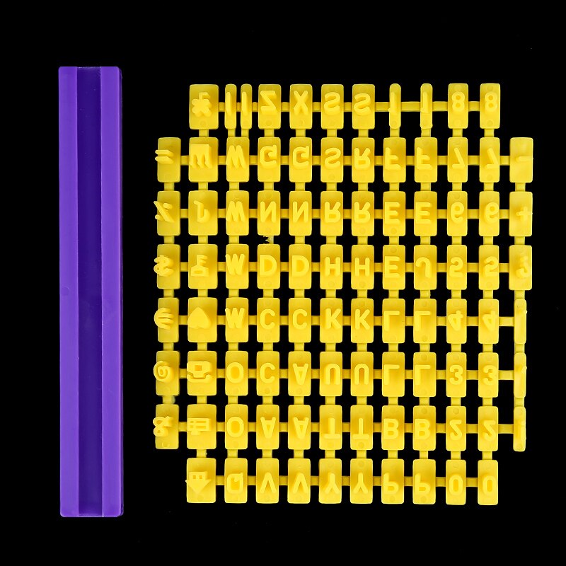 Alfabet Letter Nummer Cookie Pers Stempel Decorating Cutter Fondant Mould Gereedschap keuken gereedschap