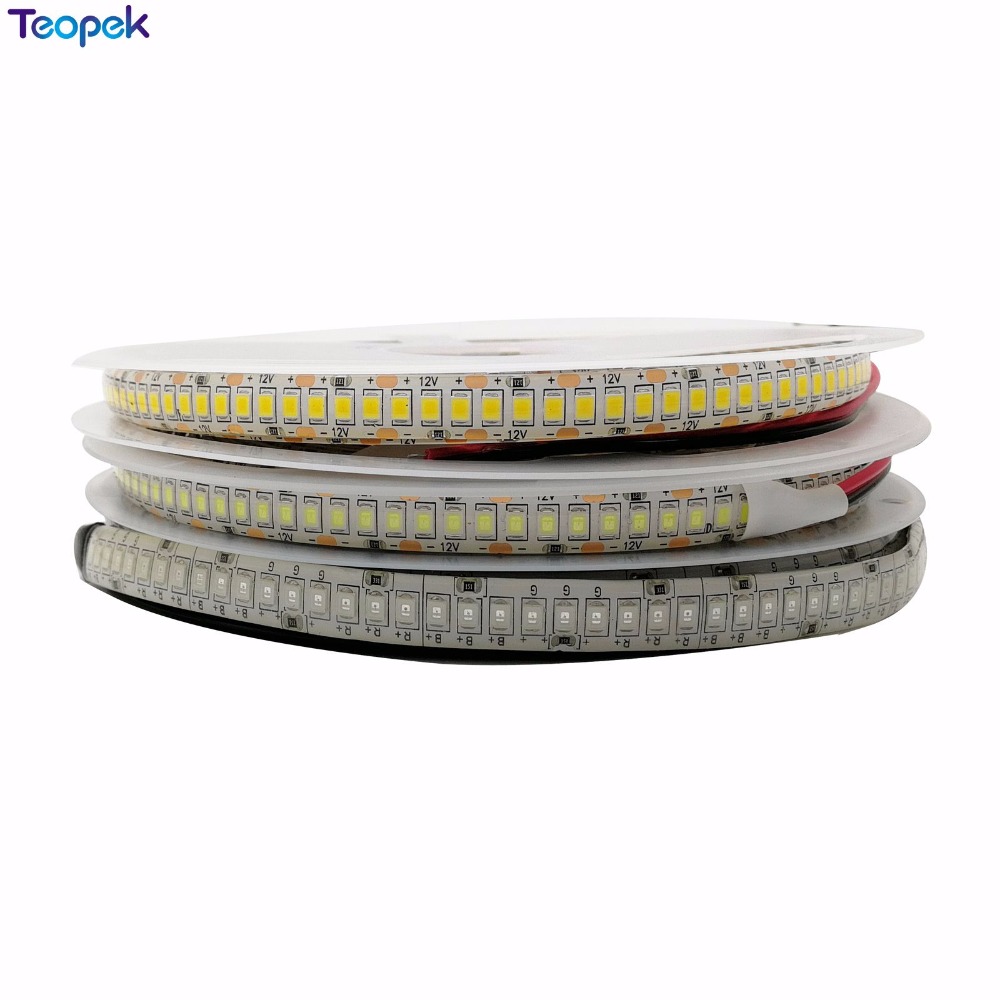 Bande de LED 2835 240LED s/m DC12V haute luminosité Flexible LED ruban lumineux blanc naturel/blanc /blanc/RGB 5 m/lot