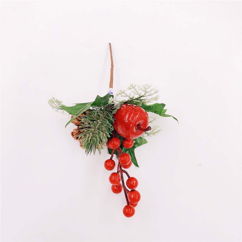9 stijlen kunstbloem rode kerst bessen dennenappel takken kerstdecoratie voor thuis bloemendecoratie bloemenknutsels: A4