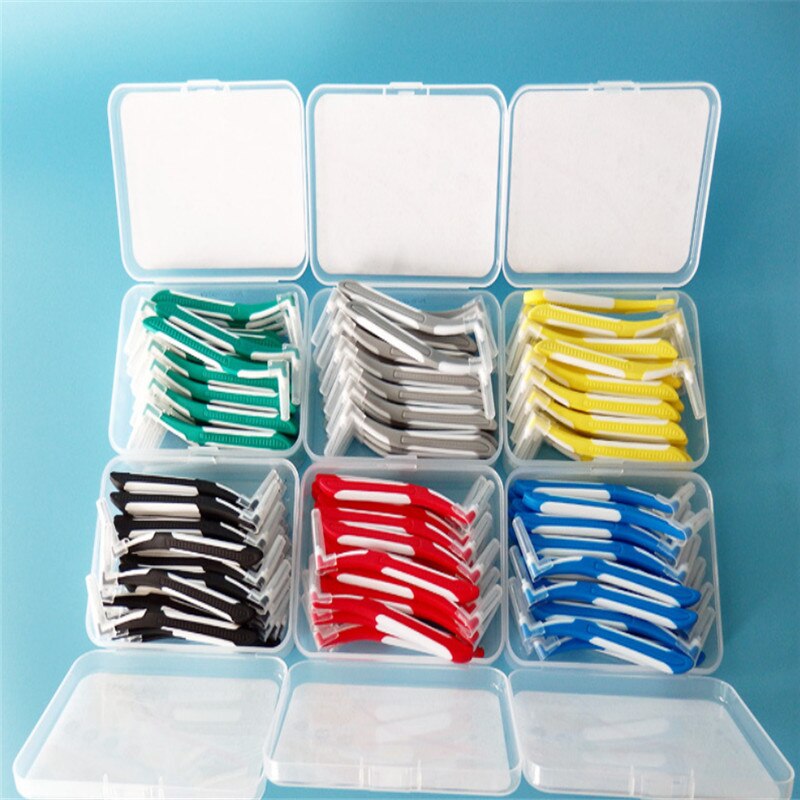 30 stks/doos Interdentale Borstel Dental Floss Zacht Plastic Tand Floss Cleaning Mondhygiëne Orale CareToothpick Orthodontische Tanden