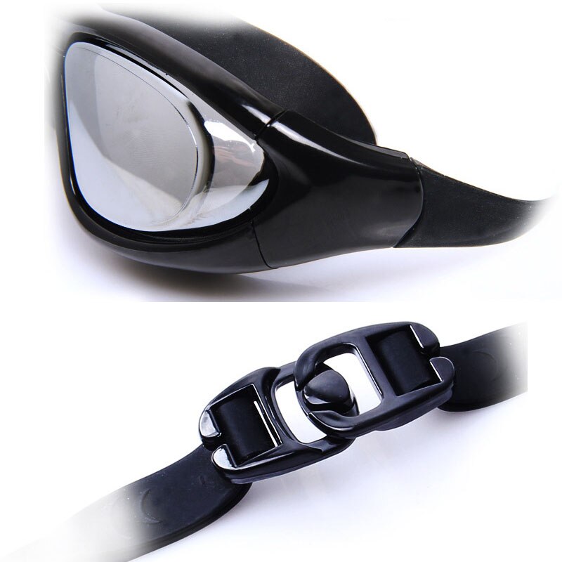 Gafas de natación graduadas para miopía, lentes ópticos de silicona para piscina, antiniebla, impermeables, para hombres y mujeres