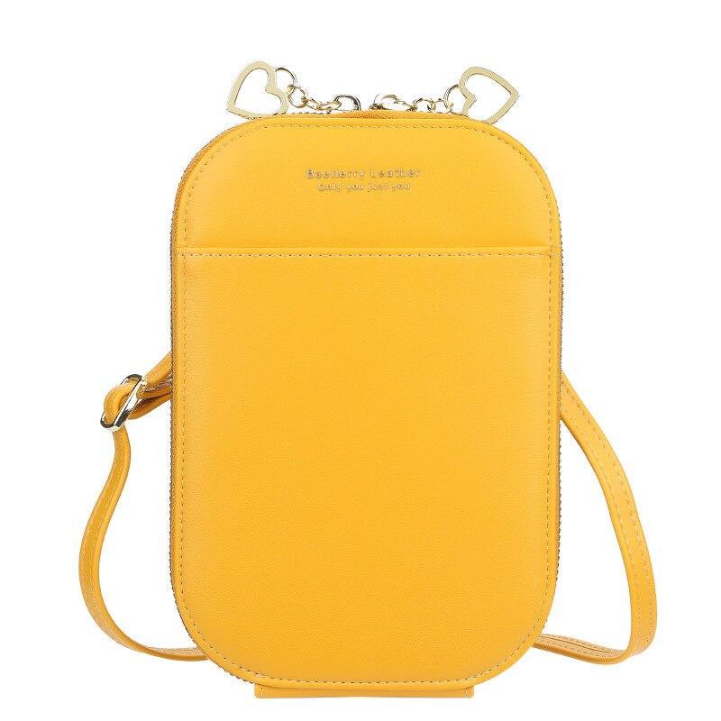 Petit sac à bandoulière jaune pour femme, à la , avec poche pour téléphone, de supérieure, , été, 2022: Yellow