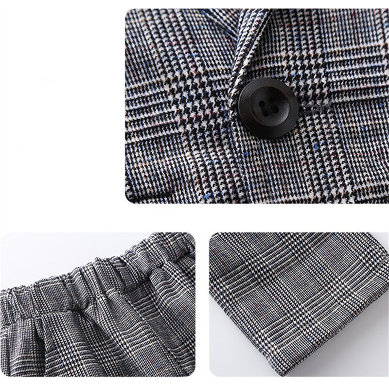 Kinderen Pak Voor Meisjes Mode Bruiloft Formele Broek Past Voor Tieners 2Pcs Blazer Set Plaid Kinderen Blazer 6 8 10 12 13 Jr