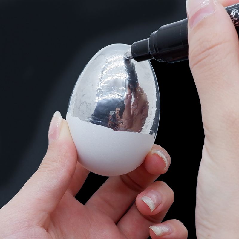 Rotulador de pintura cromada, bolígrafos de pintura de espejo líquido reflectante, tinta dorada y plateada, punta de escritura de 2mm para modelo de Metal, madera, plástico y piedra