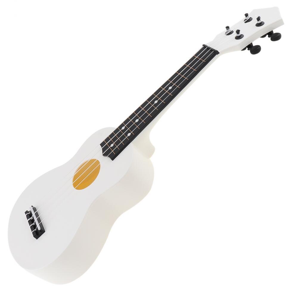 21 Inch Soprano Ukulele 15 Fret ABS Material 4 Strings Hawaii Guitar with Pick for Kids and Beginner