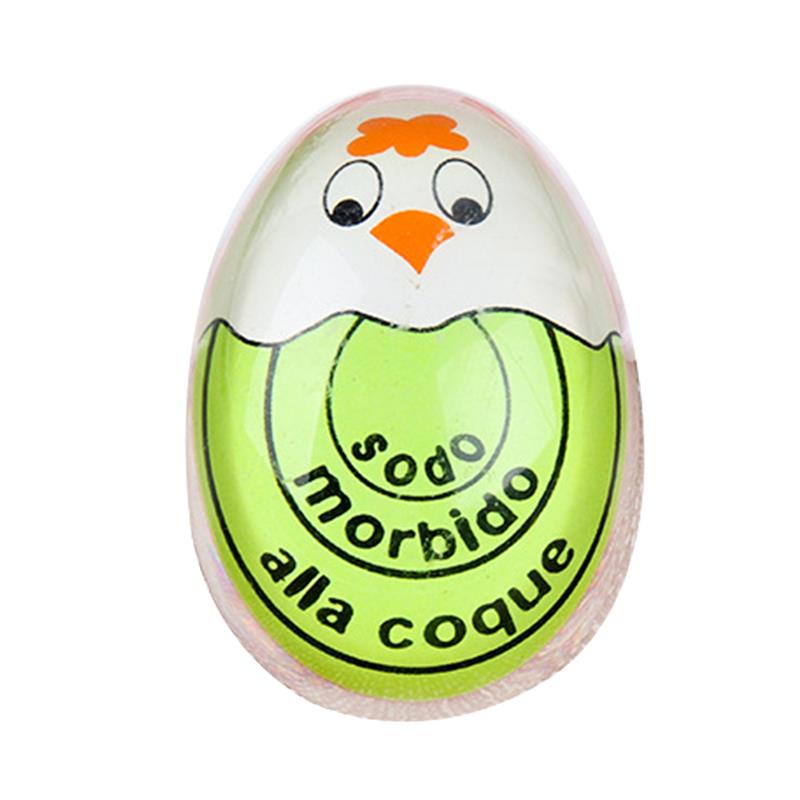 Egg Timer Soft Boiled Egg Perfect Color Changing Timer Cooking Kitchen Tool Resin Egg Cooker Observer Hard-boiled Eggs Artifact: Green