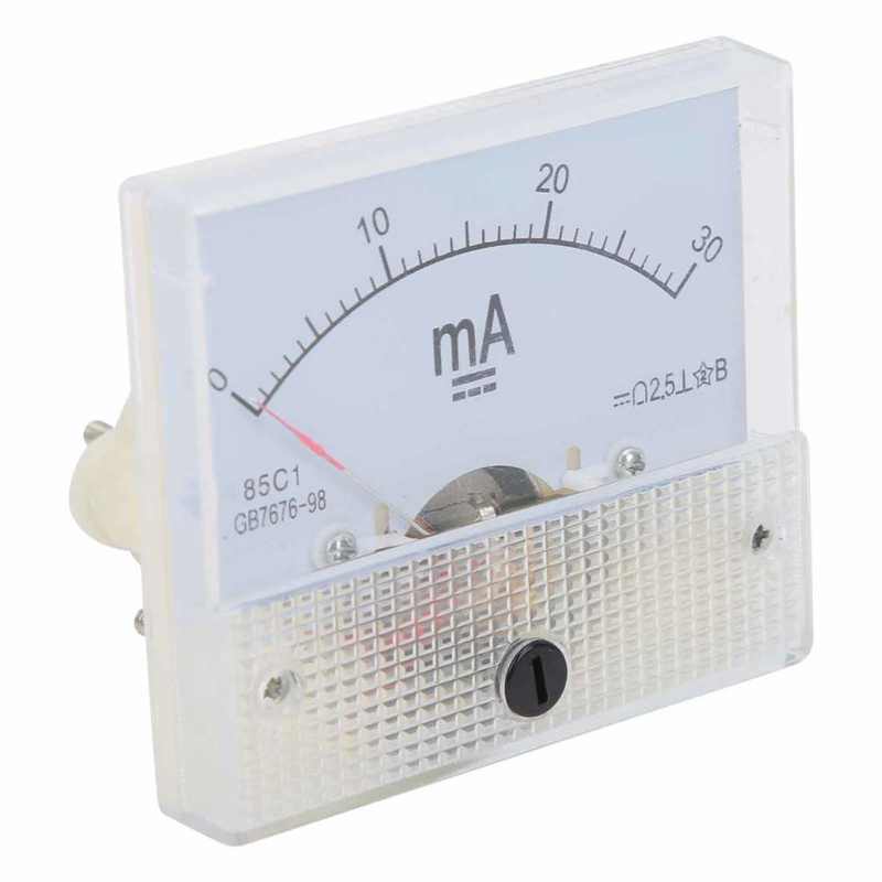 current meter 85C1 DC 0-30MA Pointer DC Ammeter Head Ampere Meter Current Measuring Instrument Ampermeter