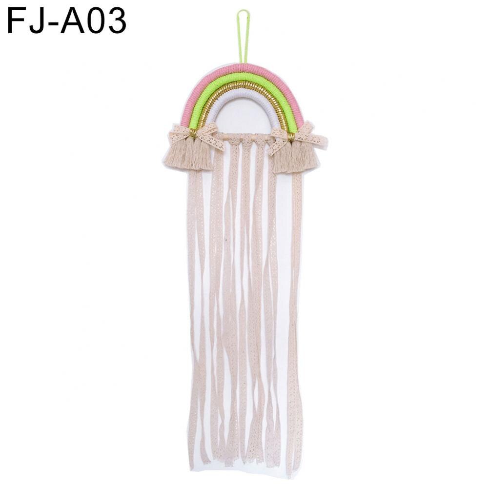 Style Cute Rainbow Hairpin Hair Clip Holder Storage Organizer Girl Room Hanging Ornament Decoration Crafts: FJ A03
