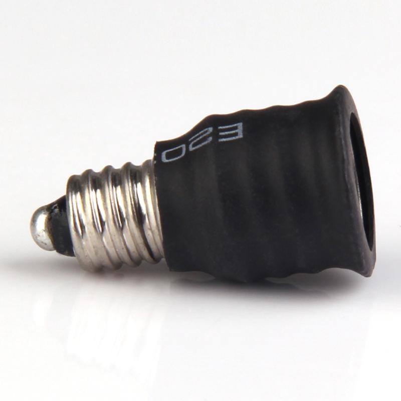 Convertisseur d'ampoule de lampe, Base en cuivre, E10 à E14, convertisseur d'ampoule de lampe, support de lampe à éclairage Durable, adaptateur de Base d'ampoule en cuivre noir