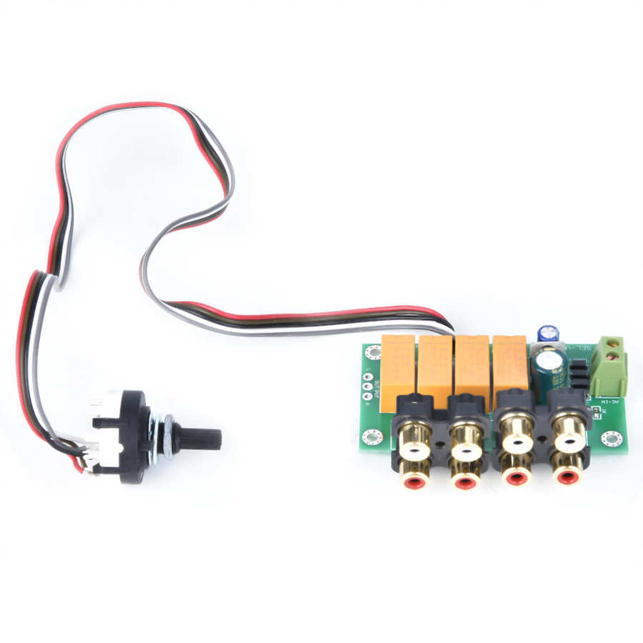 Audio Switching Board Audio Input signal Selector Relay Board 4 Select 1 DIY Kit