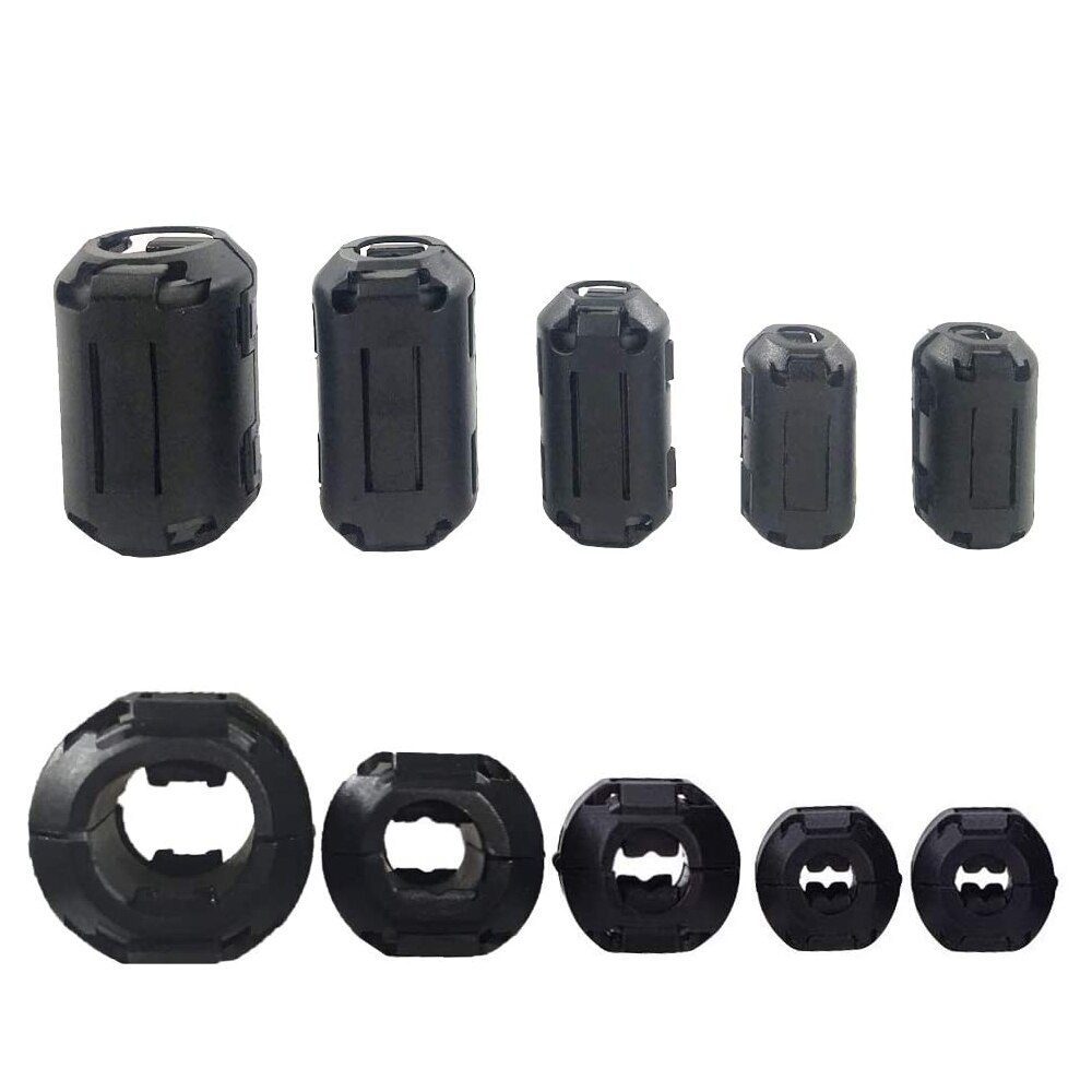 Snap Op Ferrietkern Koord Ring Rfi Emi Noise Filter Suppressor Kabel Clip Voor 3.5Mm/5Mm/7Mm/9Mm/13Mm Diameter Kabel
