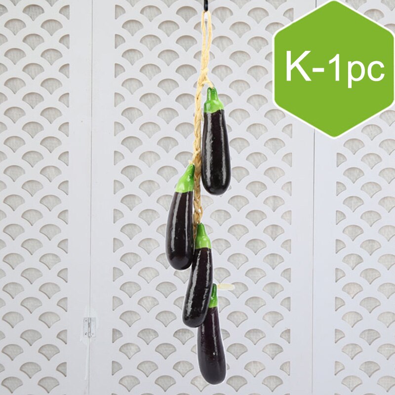 Artificial Vegetables Fruit String Simulation Food Decoration Plastic Foam Display Supplies Photography Props Kitchen Decor: K