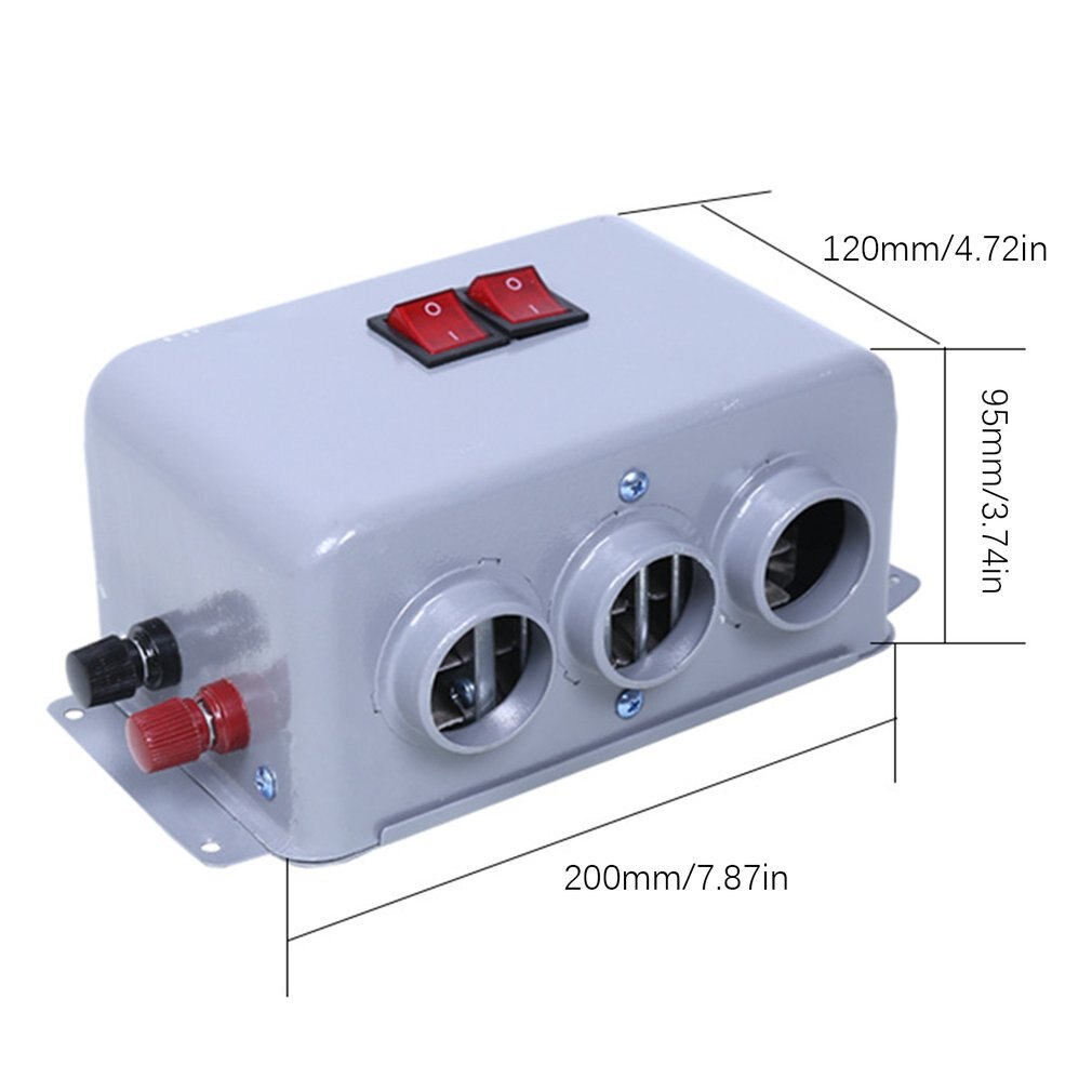 Auto elektrische verwarming ontdooier ontwaseming voorruit energiebesparende verwarming 12v ontdooien ontwasemen geluidsarme ventilatorkachel cn (oorsprong)