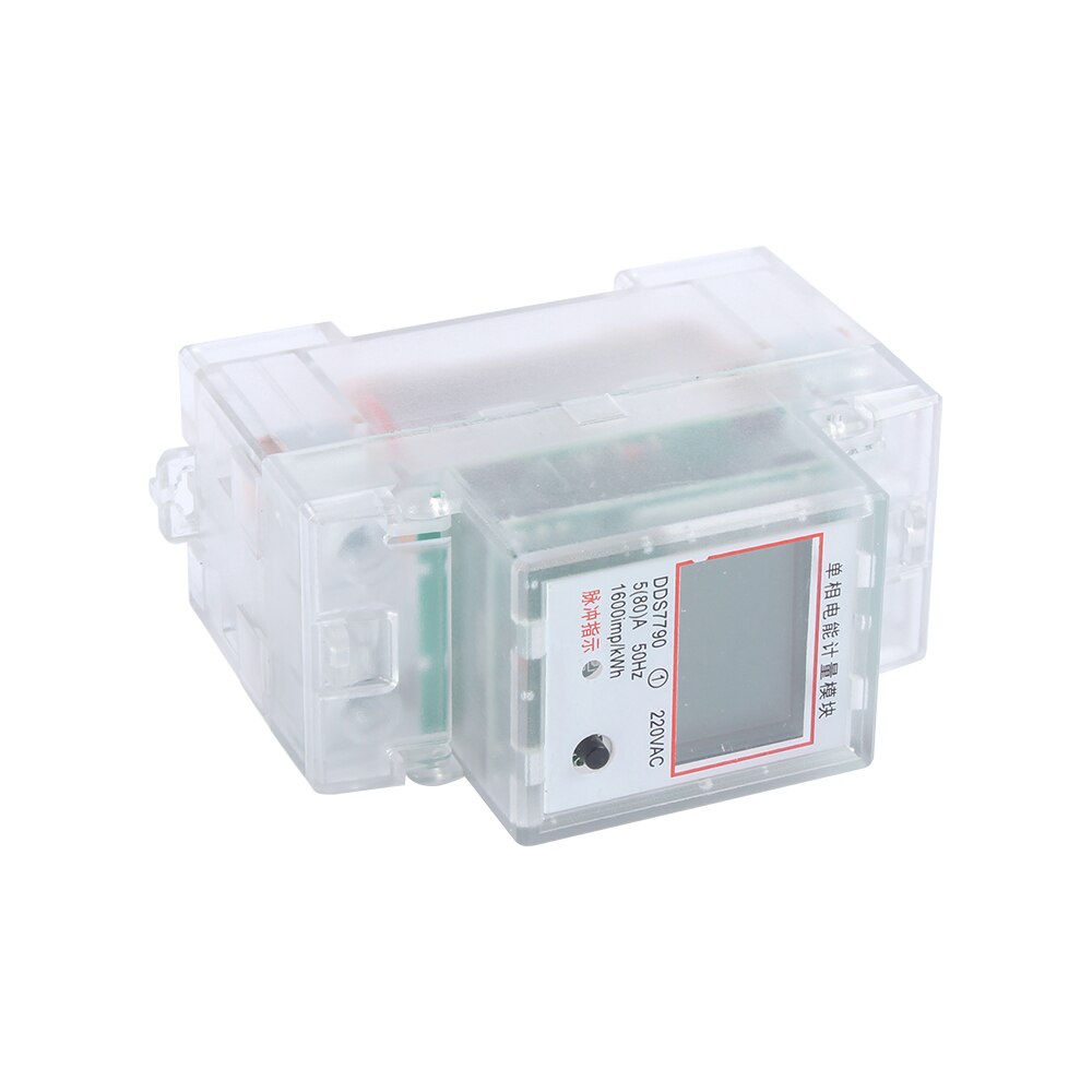 Din Rail Digital Single Phase Reset Zero Energy Meter kWh Voltage Current Power Consumption Meter Wattmeter Electricity 220V AC