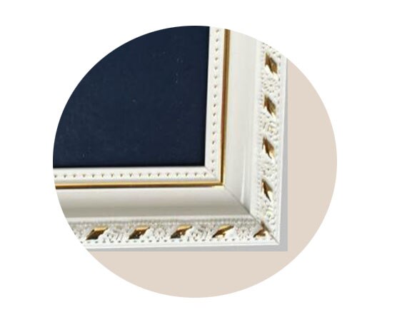 en bois PVC Mousse bricolage Photo Mur Toile Peinture À L'huile, Affiche Murale cadre photo, cadre Photo décor intérieur cadres extérieurs: white outer frame / 50x70cm