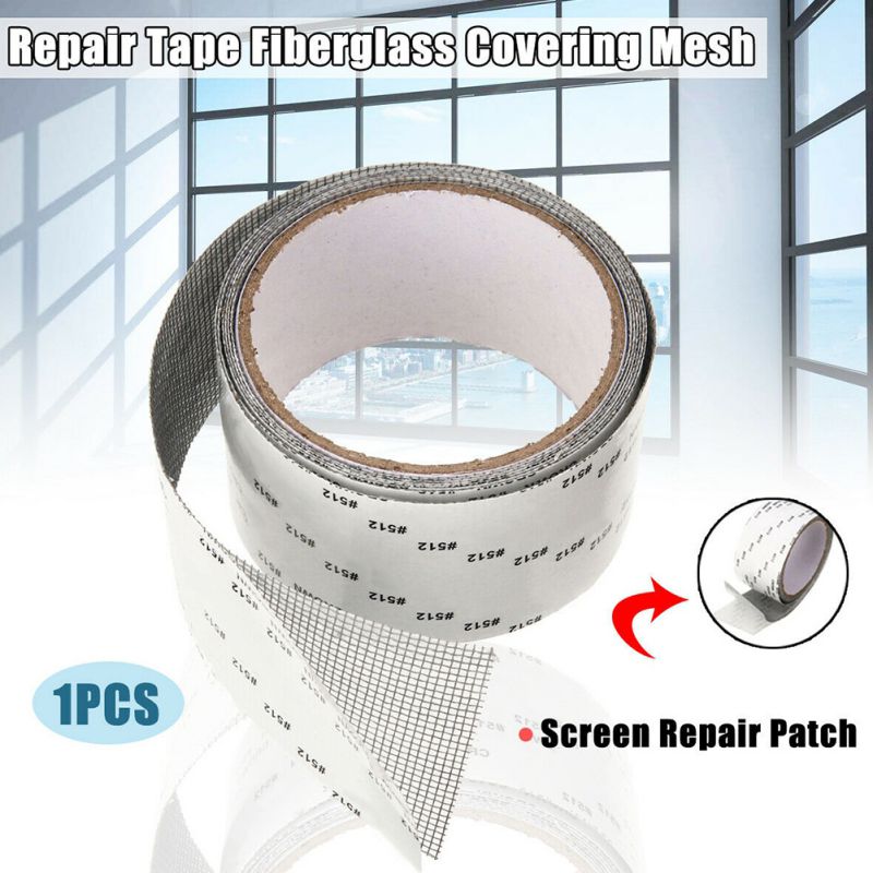 Self-adhesive Screen Door Repair Patch Hole Netting Household Mosquito Screen Window Sticker Rectangular Screen Window Sticker -