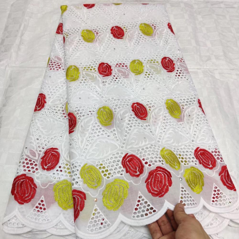 5 yard Zwitserse kant stof zware kralen borduren Afrikaanse katoen stoffen Zwitserse voile kant populaire Dubai stijl