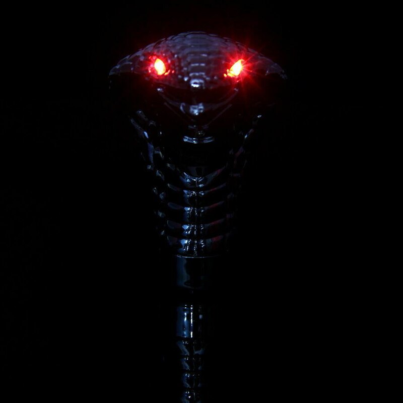 Pomello del cambio manuale per auto universale per auto bastone portato occhi cromo cobra serpente leva del cambio fredda per BMW Toyota Honda