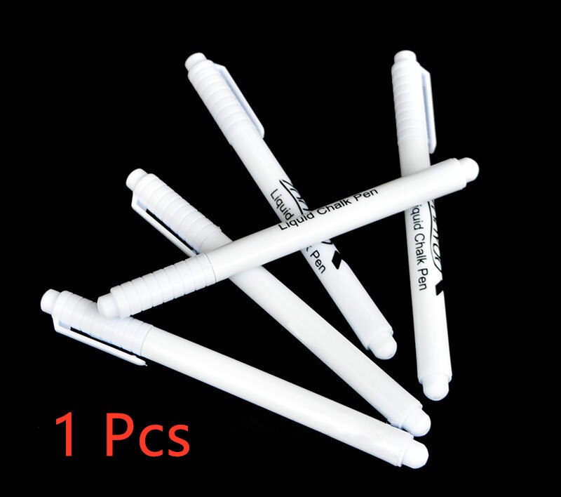 4/3/2/1 Pcs White Liquid Chalk Pen Marker Glass Windows Blackboard Stickers Liquid Ink Pen Used on Chalkboard Window White Pen: 1 Pc