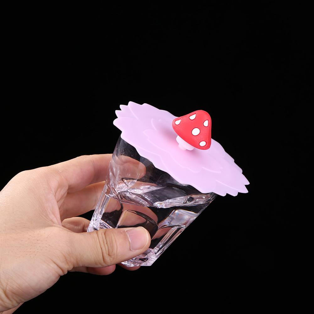 Reusable Cute Silicone Cup Cover Heat Resistant Sealed Leakproof Cups Lid Cute Anti-dust Bowl Tea Cup Lids Diameter 10cm