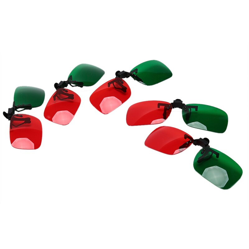 3D Glasses - Red & Cyan - Fits Over Most Prescription Glasses for Movies, Gaming, TV