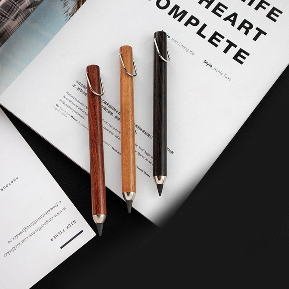 Unlimited Writing Eternal Pencil Wooden Without Ink Signature Pen Office Everlasting Stationery Pencil Business Supplies Pen
