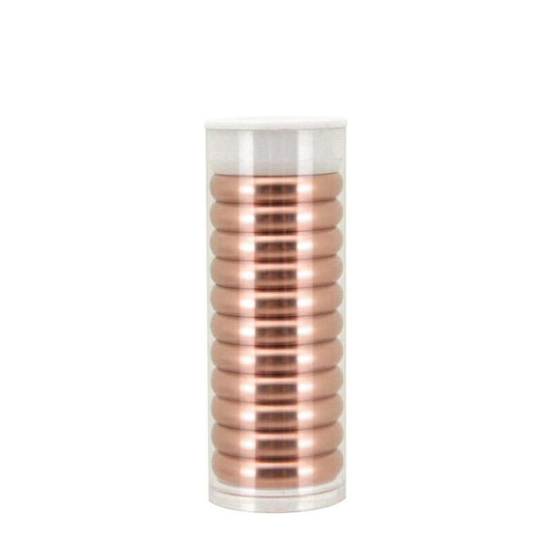 Anillas de Metal para encuadernación, anillas de 38mm con agujero De Seta para hojas sueltas, Accesorios para cuaderno, anillas de encuadernación, planificador de anillas de disco de Metal, 11 Uds.: Rose Gold