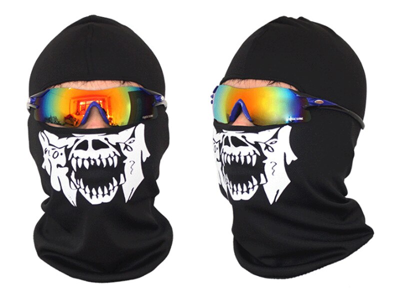 Motorcycle full face mask halloween ski balaclava skull mask neck warm for Suzuki TL1000R SV1000S GSXR1300 GSF1200 GSF1250
