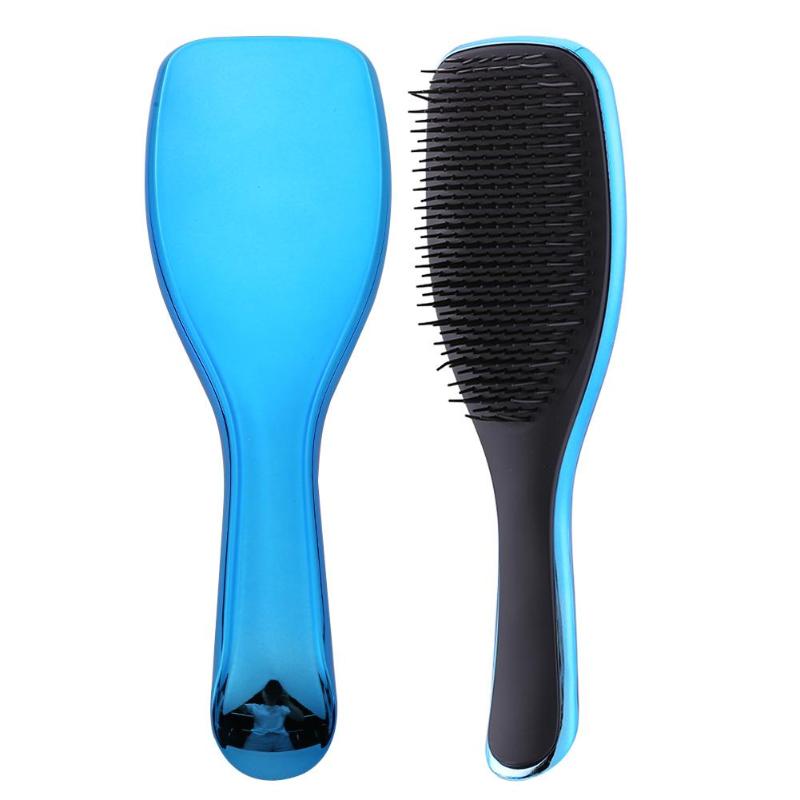 Anti-statische Entwirren Massage Kämme Teezer Dusche Galvanisieren Entwirren Massage Kamm Anti Haarausfall Massage Kopfhaut Haar Teezer: Blau