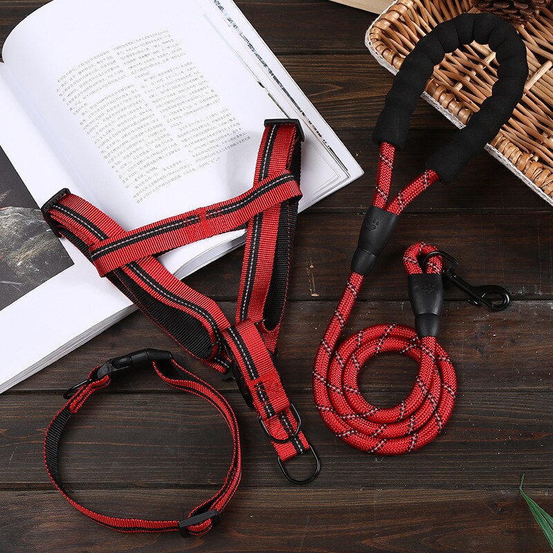 Dog Cat Adjustable Harness Rope Traction Leash Bre... – Grandado