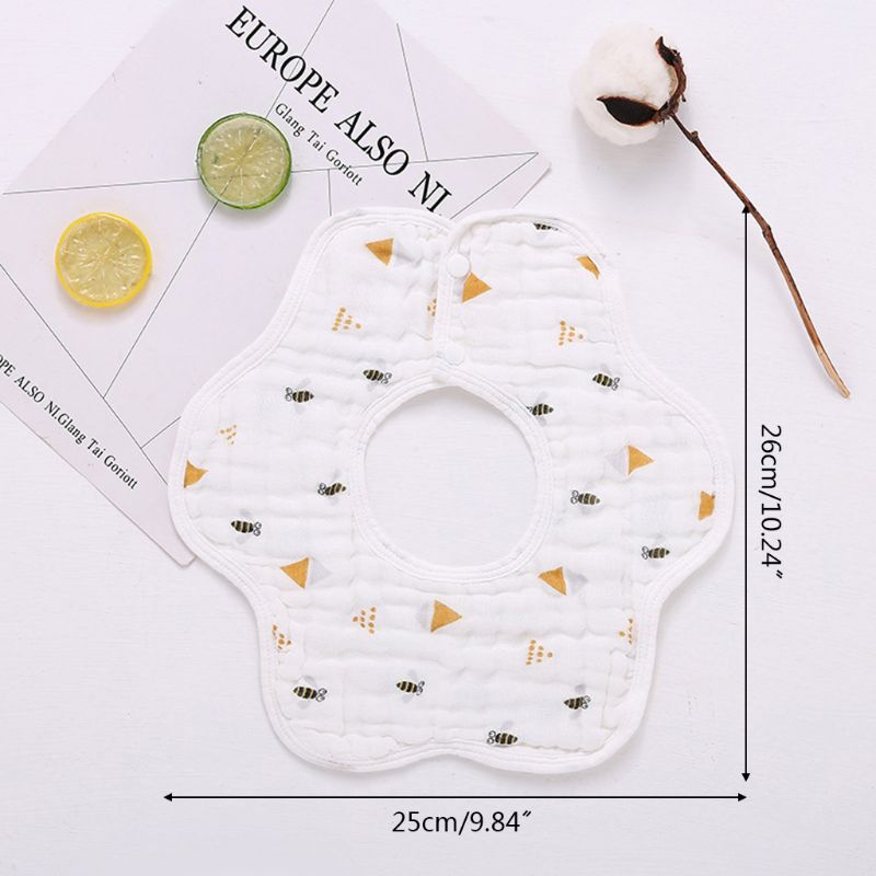 Pasgeboren Slabbetjes 360 Graden Rotatie Baby Speeksel Handdoek Kids Bandana Burp Doek