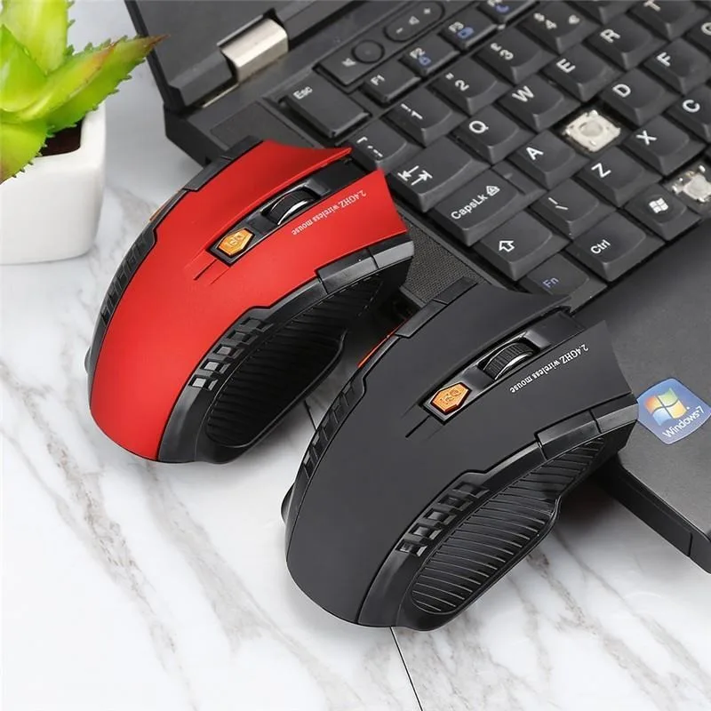 2,4 GHz draadloze optische gamemuis voor pc-laptopcomputer USB-ontvanger Mini draagbare muismuizen