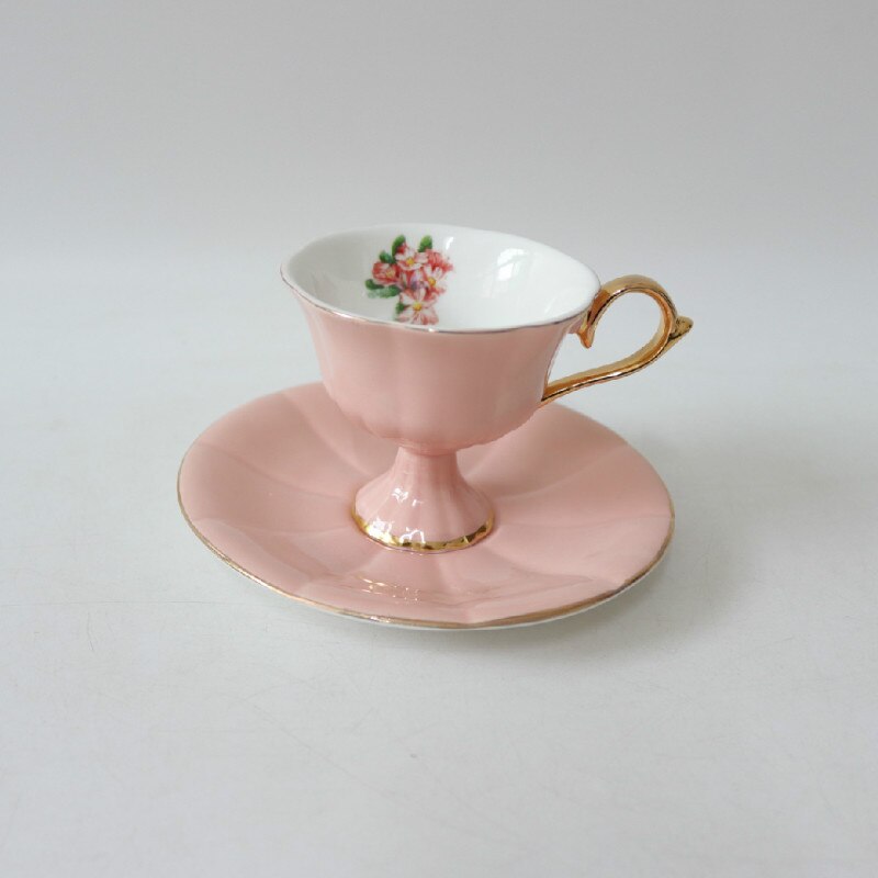 Chinese Tea Cup Set Porcelain Eco Friendly Simple Small Ceramic Coffee Cup Set Saucer Spoon Crockery Xicara Drinkware