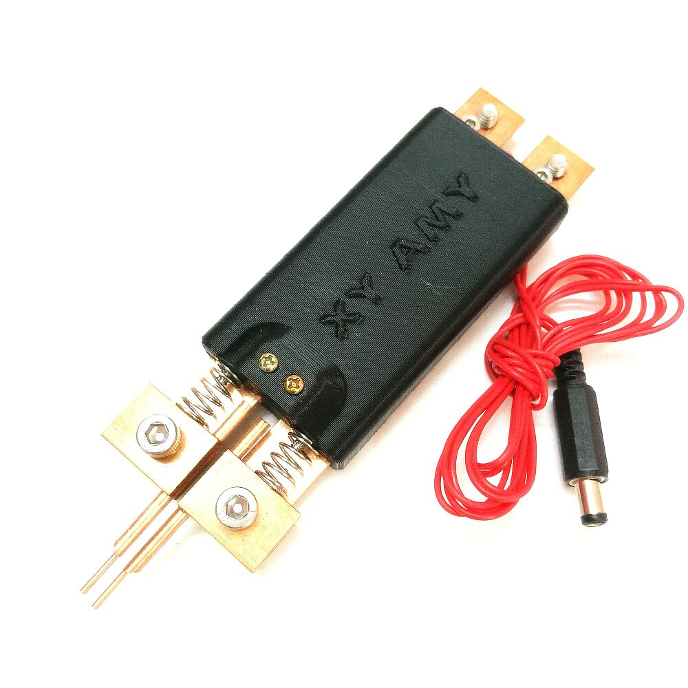 DIY spot welding pen 18650 battery pack handheld portable with spot welding machine automatic trigger handle integrated pen: Black