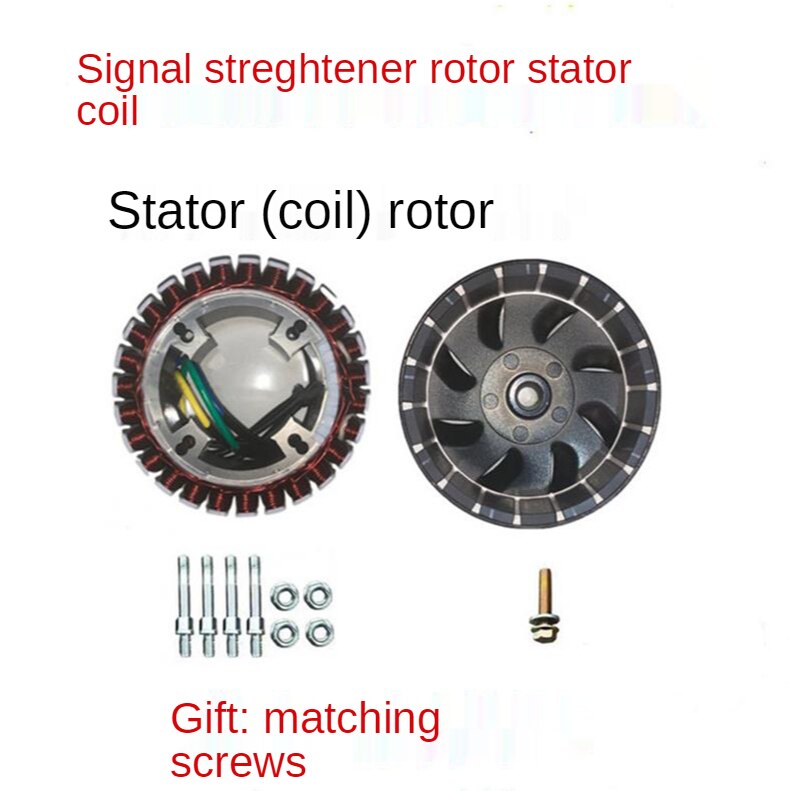Extensor de rango de vehículo eléctrico, accesorios de generador de gasolina de 3000w5000w, 48V, 60V, 72v, extensor de rango, estator de rotor, 27 niveles, puro co