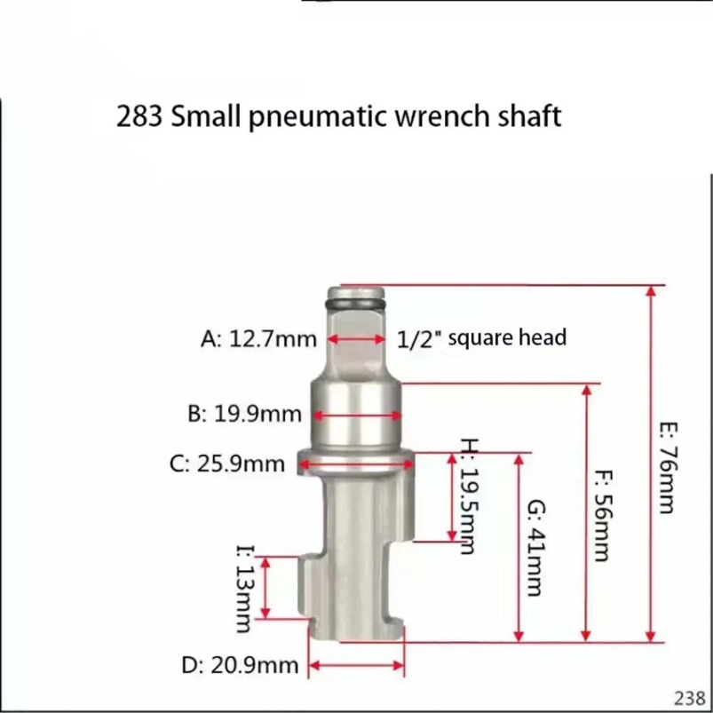 1PC 1/2 3/4 1" inch Pneumatic Tools Air Impact Wrench Anvil Driver spindle Axis Hammer block Repair Parts